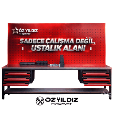 2 Metre 6 Çekmeceli Takım Tezgahı - Paslanmaz | Çelik Yapı